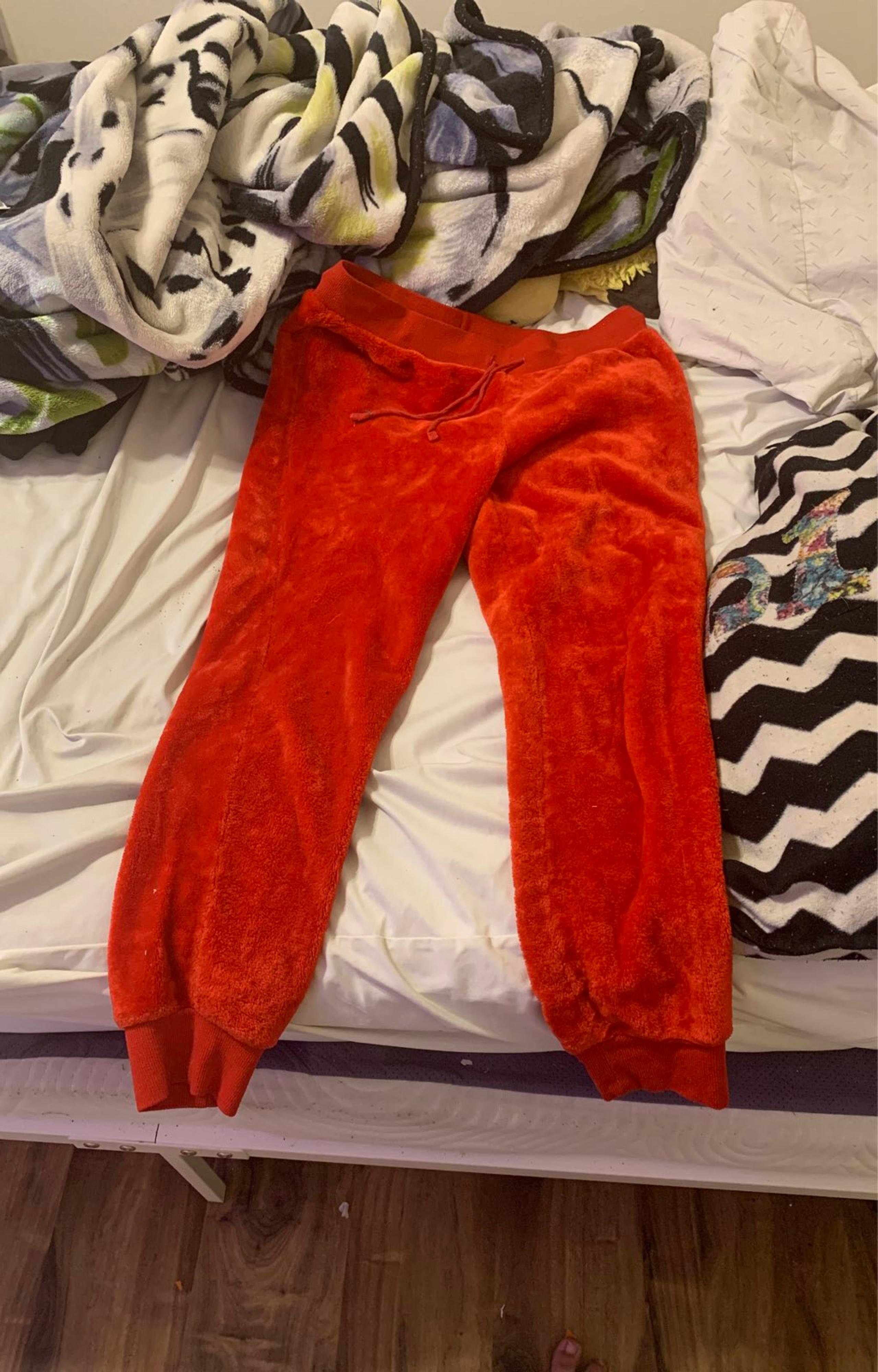 Womens Red Fleece Sweats