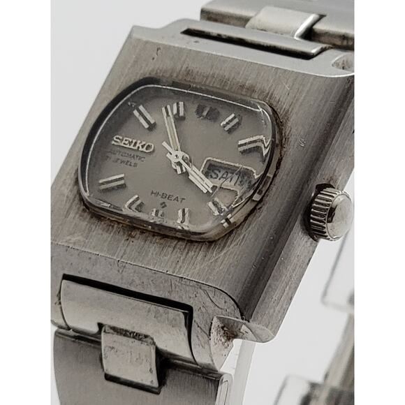 Seiko Men's Vintage Day/Date Hi-Beat Automatic Silver Tone Watch 2706-7000 (M)