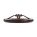 NEW JDM UNIVERSAL 350MM DARK WOOD STYLE Acrylic Deep Dish 6 Holes Steering Wheel