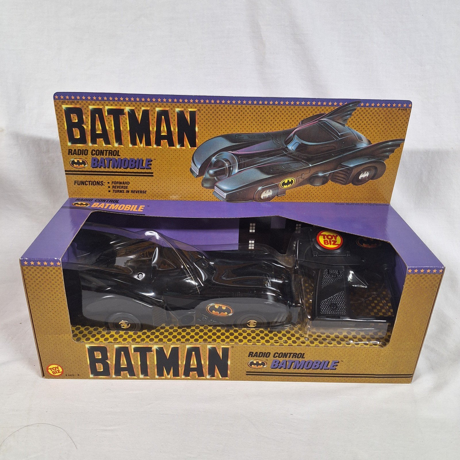 1989 SEALED NEW Vintage Batmobile Radio Control Toy Biz