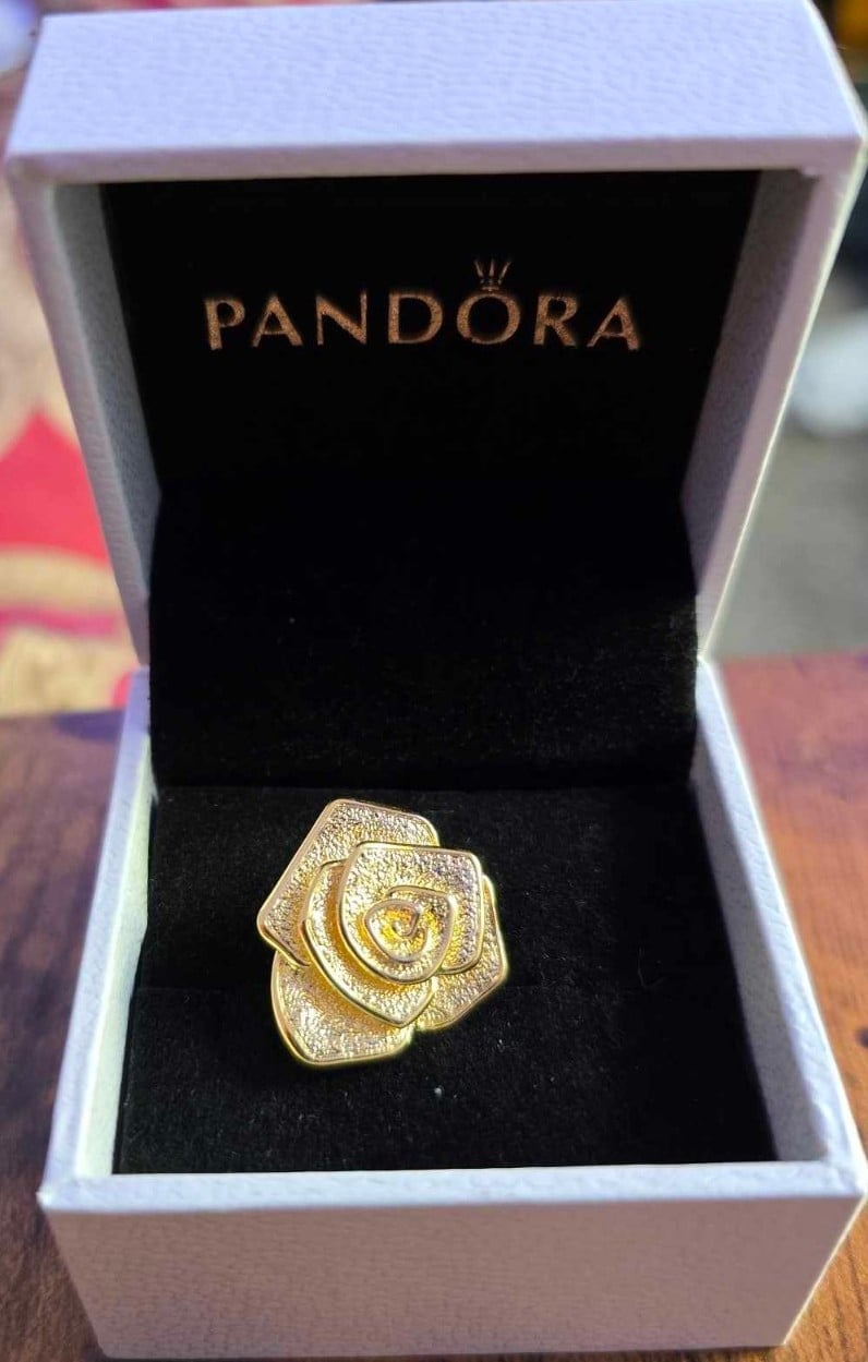 Rose in Bloom Oversized Charm