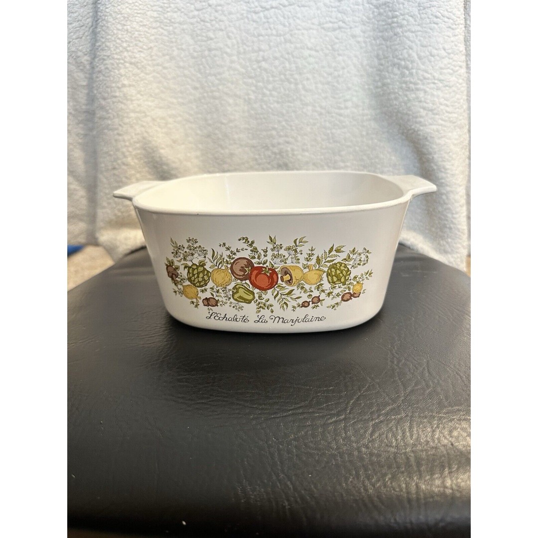 Vtg Corning Ware Spice Of Life A-3-B 3 Qt Casserole No Lid A-9-C '72-'79