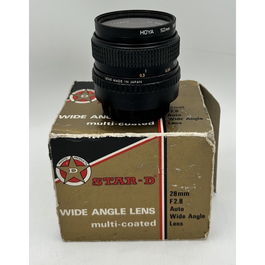Star D Wide Angle Lens Multi Coated 28mm F2.8 Black