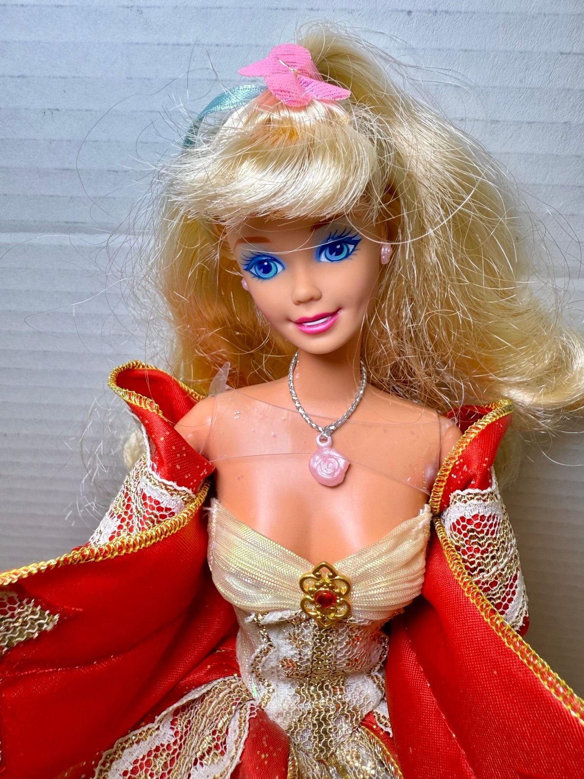 Vintage Barbie Enchanted Evening Princess Doll 1966s Mattel Indonesia – Red & Go