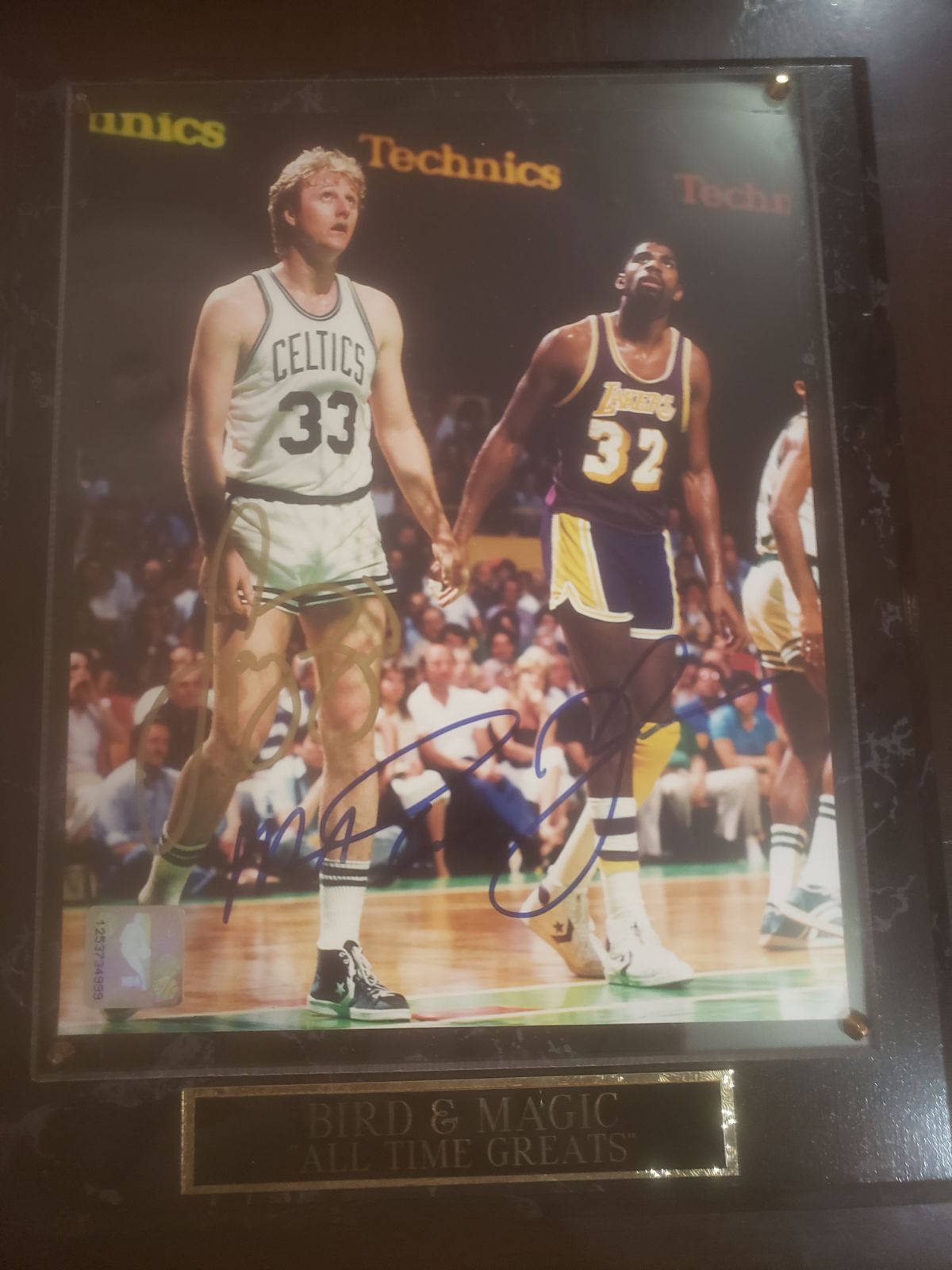 Larry Bird and Magic Johnson picture