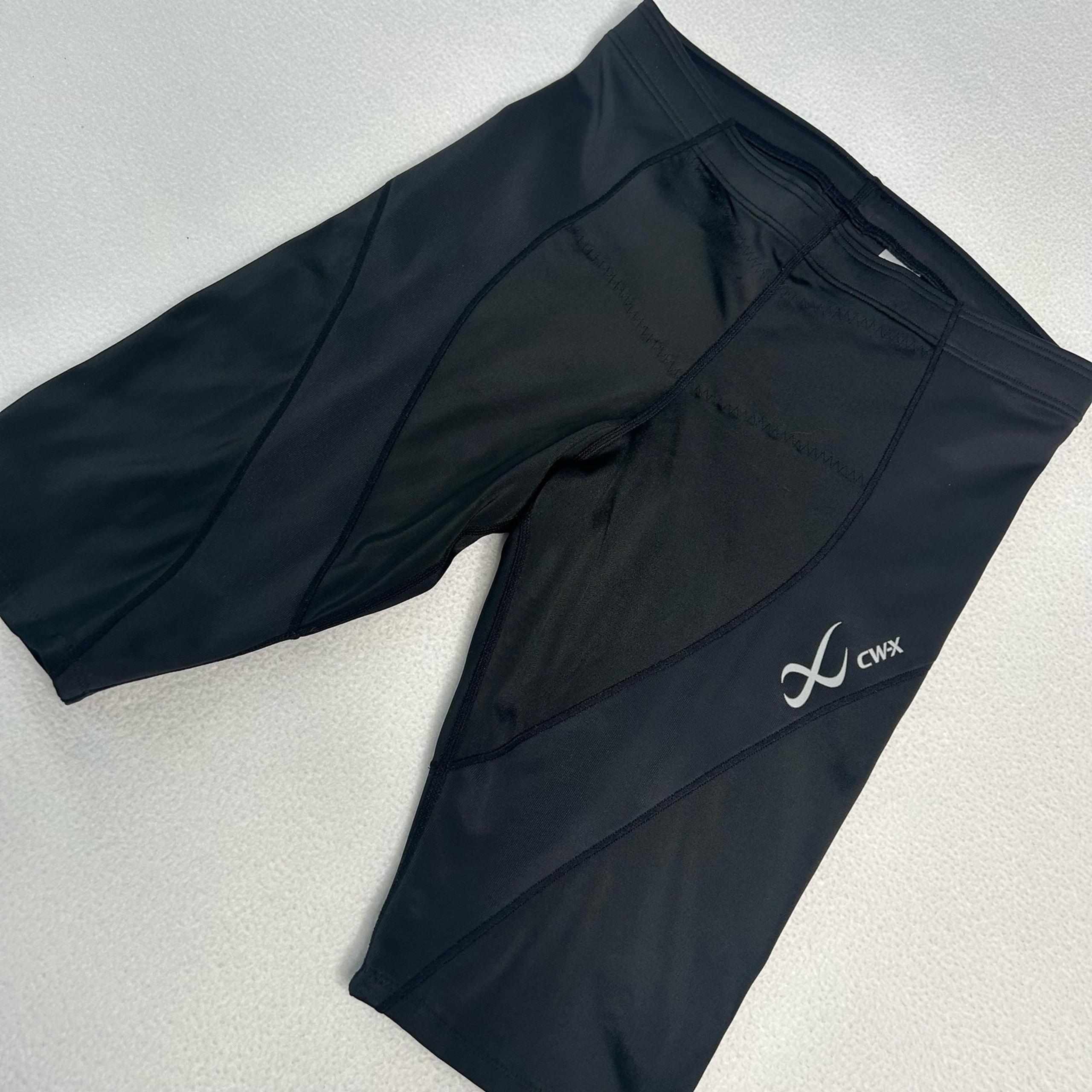 CW-X Men's Size M Stabilyx Ventilator Joint Support Compression Shorts Black