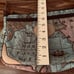Vintage Women's ORVIS World Map canvas & leather strap Shoulder Bag