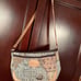 Vintage Women's ORVIS World Map canvas & leather strap Shoulder Bag
