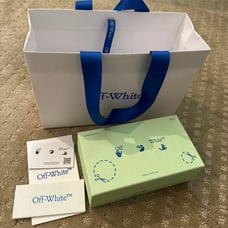 Off-white gift box and bag