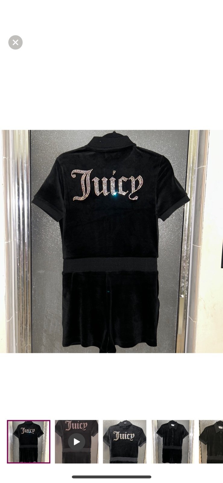 Juicy Couture velour jumpsuit Small size