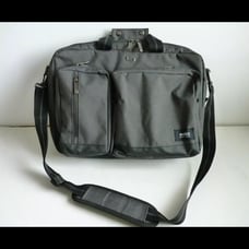 Solo New York Hybrid laptop Convertable Backpack Strap Messenger Bag Gray