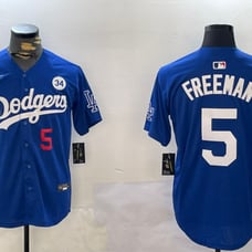 Men Dodgers FreeMan Blue MLB Jersey