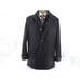 Kenneth Cole New york Men's Double breasted Quilted liner Peacoat Black Large