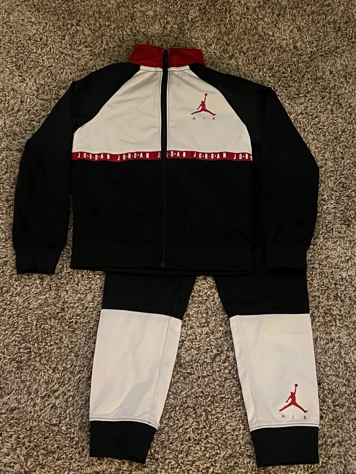 Kids' Air Jordan Jumpman Tricot Set (Black) - Size 6-7Y