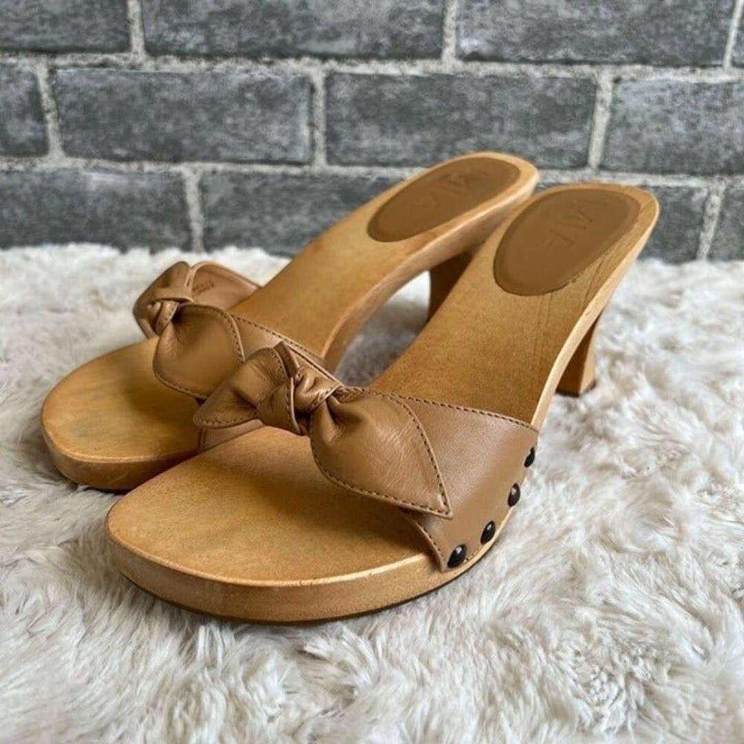MIA Vintage Y2K Leather Heeled Sandals Size 8