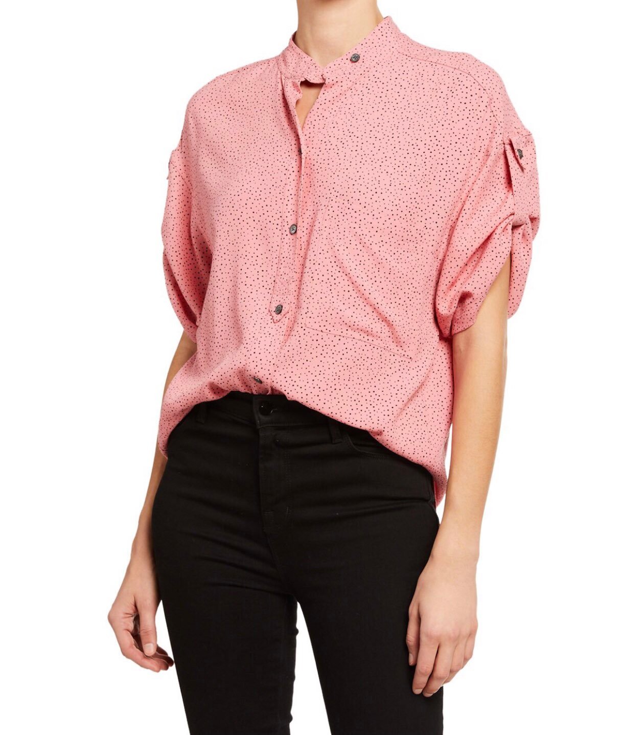Equipment Pink Dot Blouse