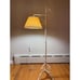 Vintage Adjustable Wrought Iron Bridge Lamp Brass Accent