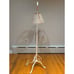 Vintage Adjustable Wrought Iron Bridge Lamp Brass Accent