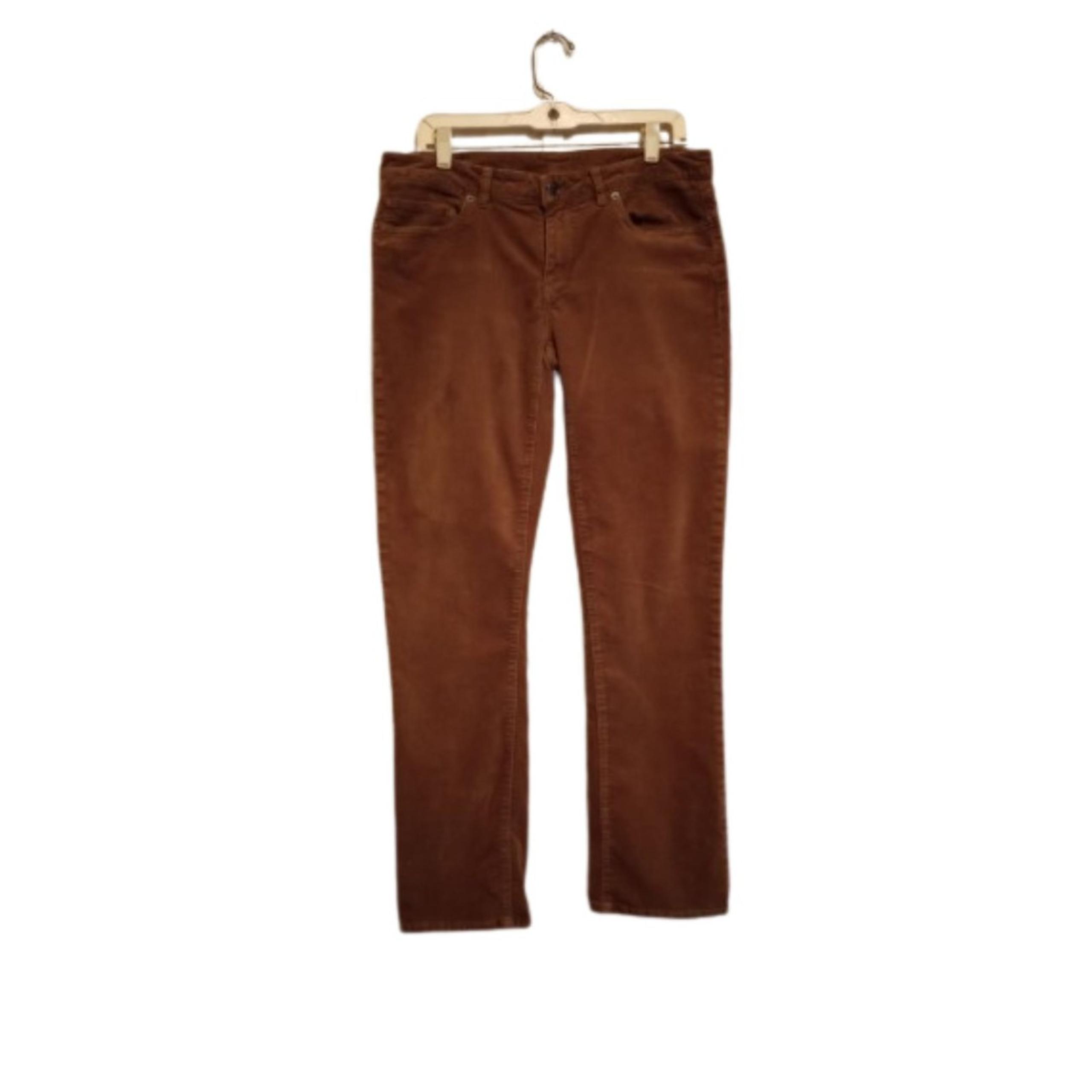 Patagonia Women's Size 31 inches (size 12) Organic Cotton Brown Corduroys