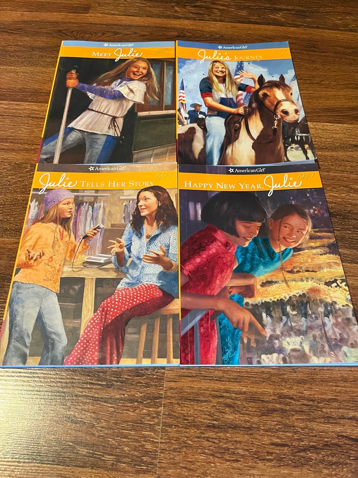 American girl doll julie book set