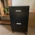 2 Drawer File Cabinet, Mobile Printer Stand, Wood Filing Cabinet