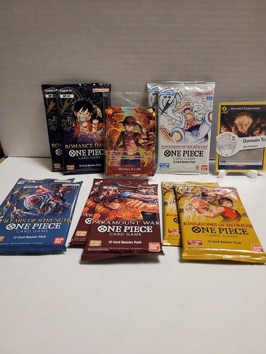 One Piece Tcg Booster Pack Lot x10 with free gift