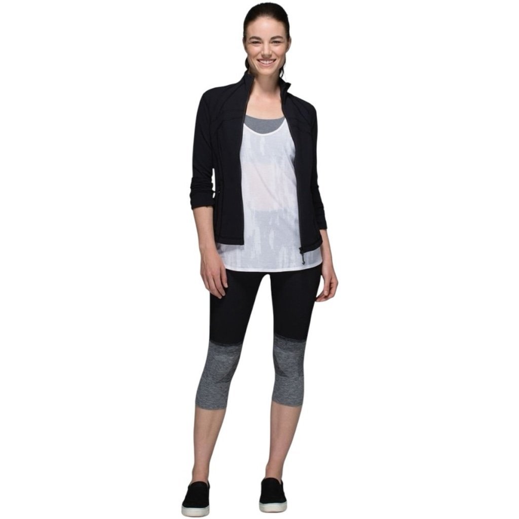 Lululemon Athletica Seamlessly Street Leggings Black Grey Size 4 Women’s