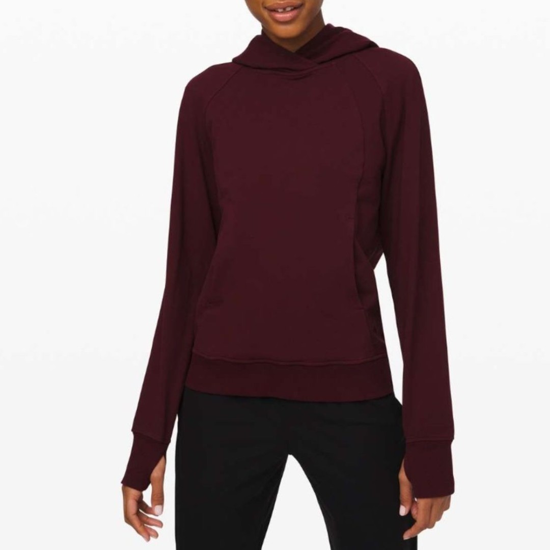 LULULEMON red Scuba Pullover
