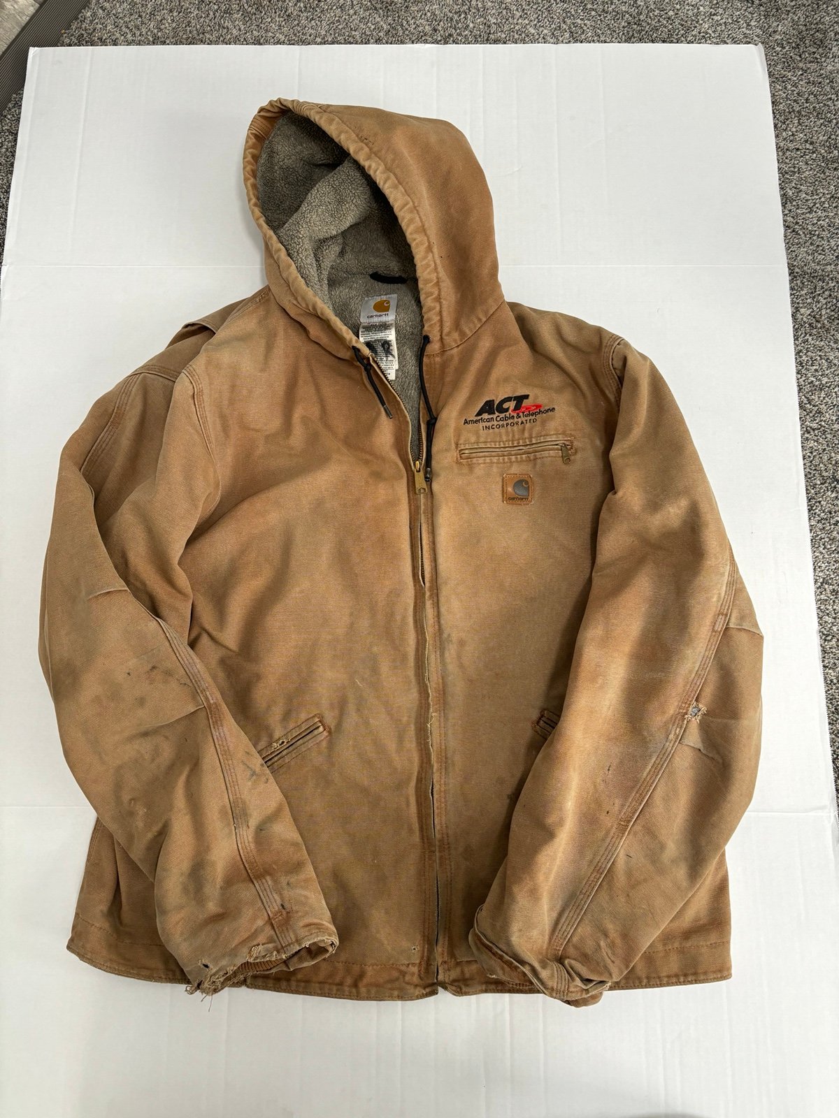 Vintage Carrhart Coat Distressed Size XL