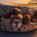 Apsit Bros. Of Calif. 1974 Chalkware Kids Playing Yellow Planter Pot