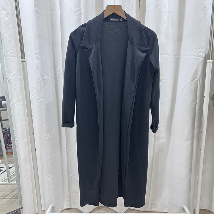 Boohoo Polyester Twill Trench Coat