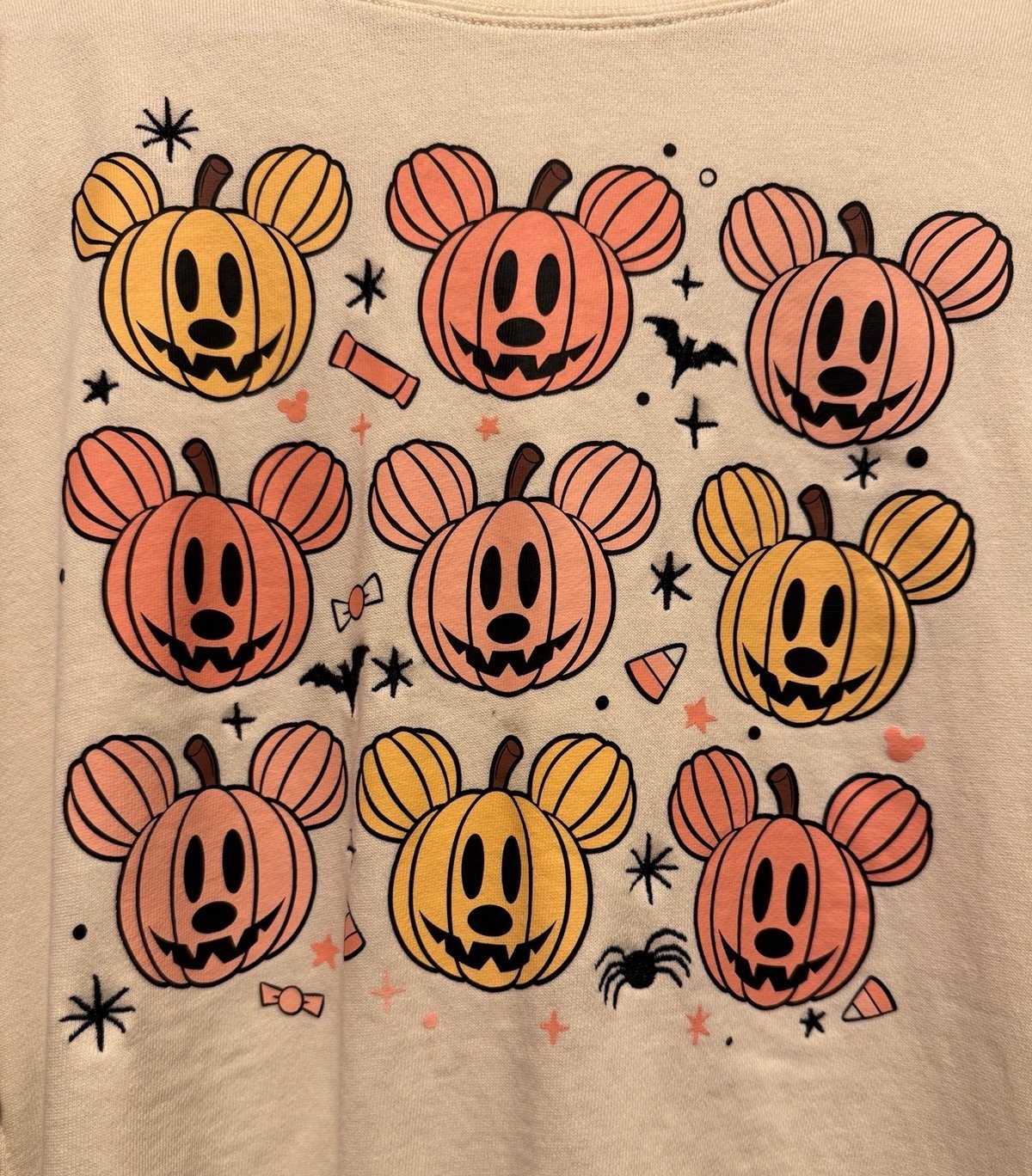 Mickey Mouse Jack-o'-Lantern 2024 Halloween Sweatshirt for Women’s oversized-L