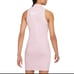 NWOT Nike NSW Swoosh Sleeveless 1/2-Zip Dress Sz XXL Regal Pink & White