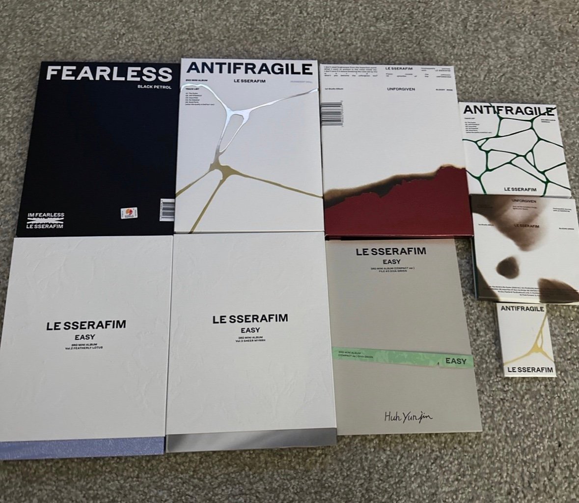 LE SSERAFIM 9 album set