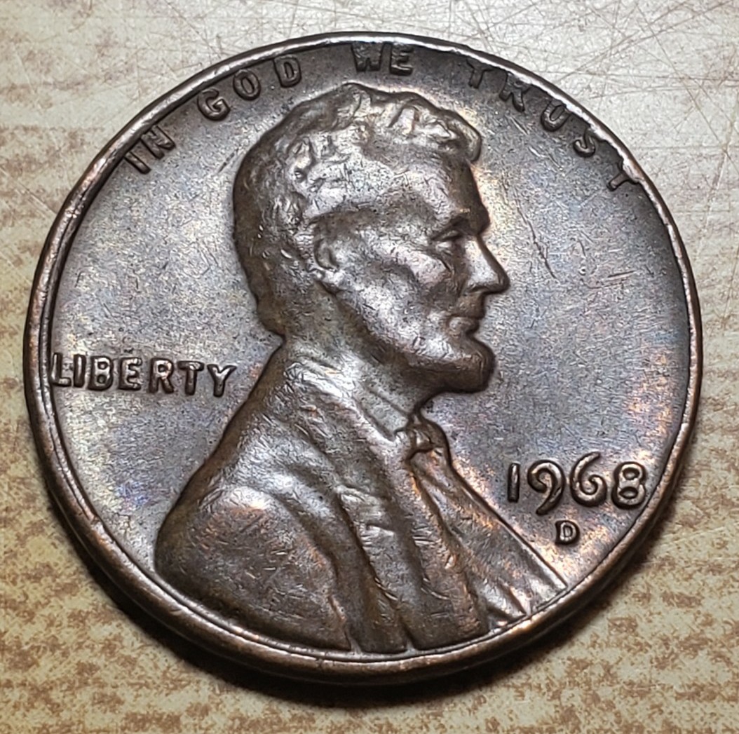 1968 D LINCOLN PENNY w/ ERRORS