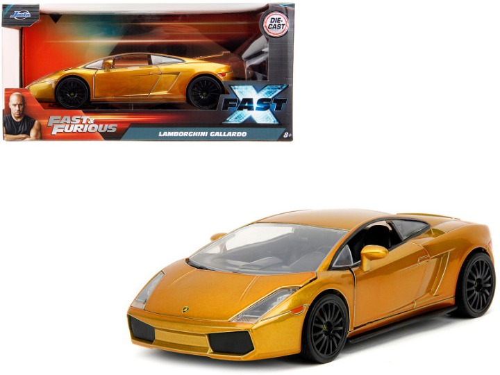 Lamborghini Gallardo Gold Metallic Fast X (2023) Movie Fast & Furious Series