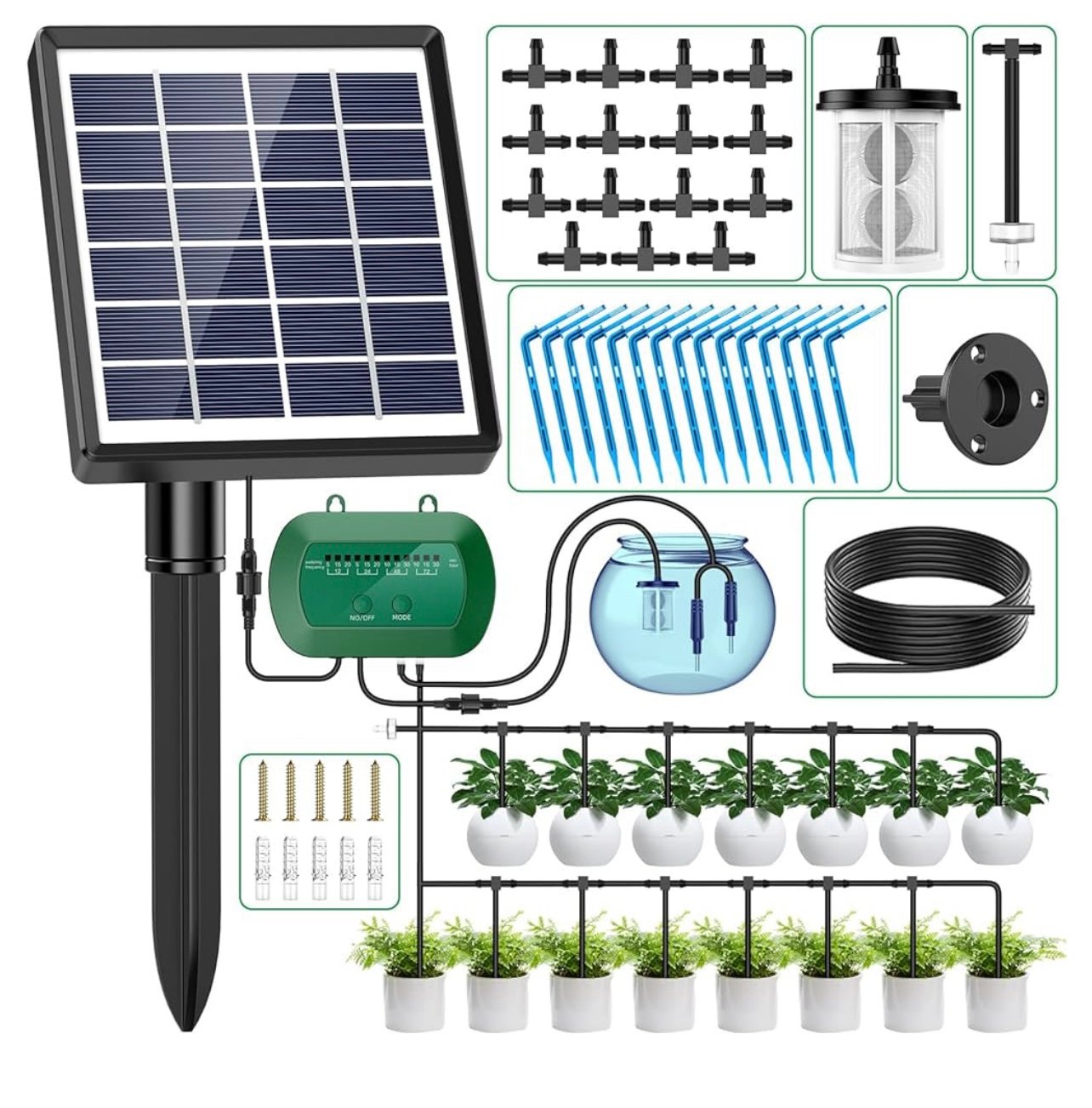 New Solar Irrigation System for Garden Watering System
