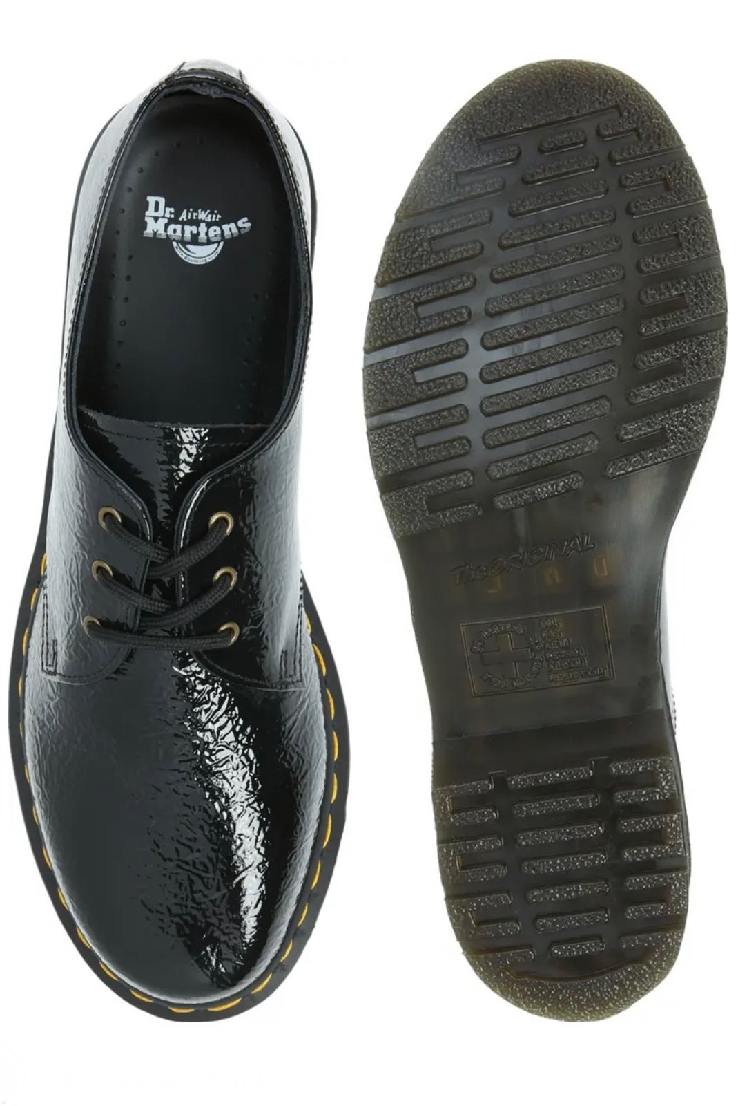 DR MARTENS '1461 W' Patent Leather Lace Up Oxford Size 8 NEW