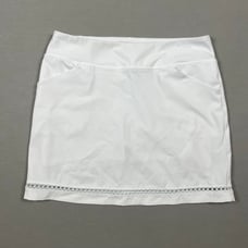 Lilly Pulitzer UPF50+ Luxletic 17 Skort Womens Size 10 White Golf Tennis EUC
