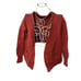 Nice Vintage Free People Red Weekend Getaway Alpaca Blend Cardigan Women's Size