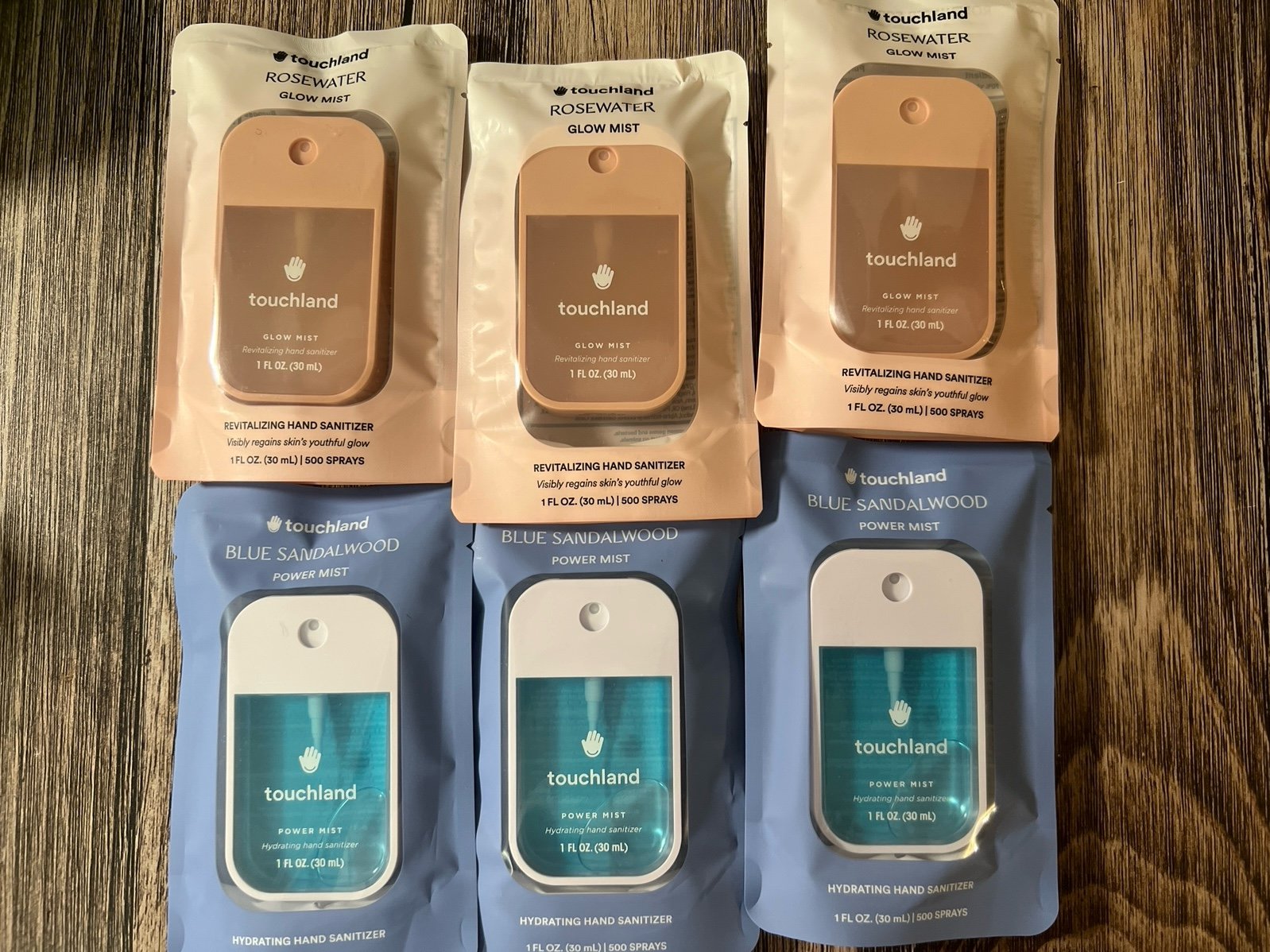 Touchland hand sanitizer mist set