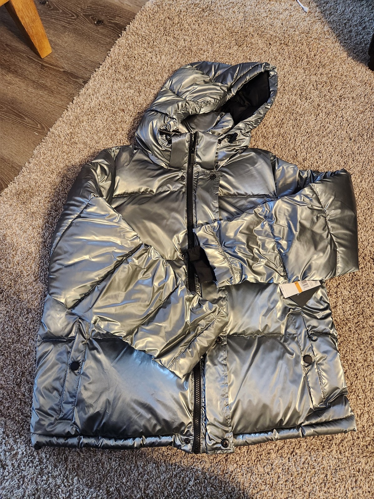 Woman's Size Large grey puffer jacket