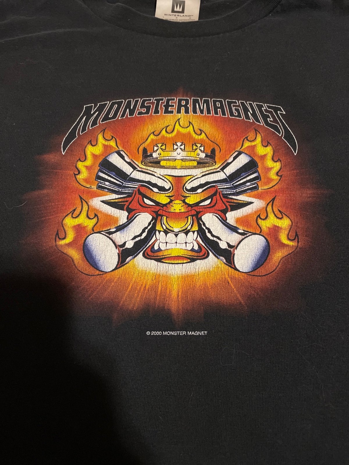 Vintage Y2K Monster Magnet Shirt - God Says No