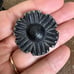 Antique Bakelite?? Set of 3 Flower Floral Shoe Pin Decorative Ornaments