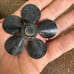 Antique Bakelite?? Set of 3 Flower Floral Shoe Pin Decorative Ornaments