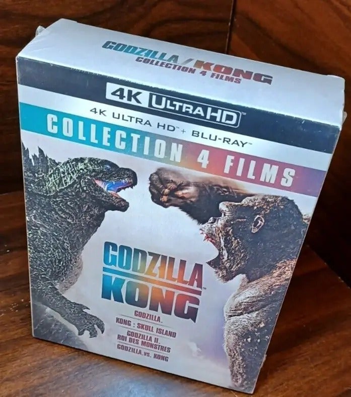 Godzilla/Kong 4 Film Collection (4K-Euro Import) NEW (Sealed)-Free Box Shipping