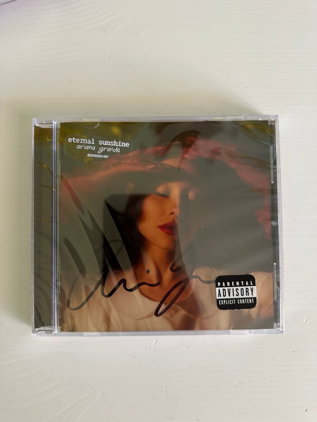 Ariana Grande - Eternal Sunshine FULL SIGNATURE Signed CD FAST SHIPPING