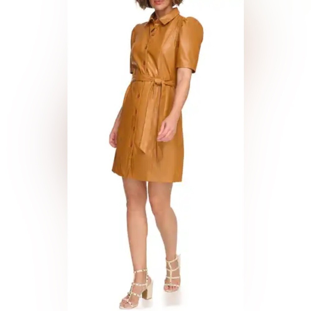 NWT DKNY Buttery soft leather dress size 12