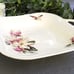 Butterfly and Floral Serving Dish, England, Vintage 2-Handled Bowl