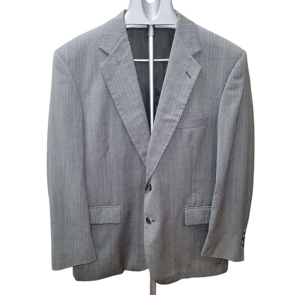 Stafford Men 46S Pinstripe Suit 100% Wool Blazer Pants Old Money Classic Office